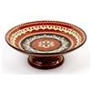 Image 5 : Mexican Redware Swirl Pottery Pedestal Bowl