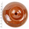 Image 8 : Mexican Redware Swirl Pottery Pedestal Bowl