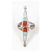 Image 1 : Vintage Native American Zuni Sterling Inlay Ring