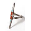Image 3 : Vintage Native American Zuni Sterling Inlay Ring