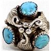 Image 3 : Navajo Sterling Turquoise Ring, Size 9.5