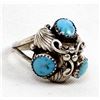 Image 4 : Navajo Sterling Turquoise Ring, Size 9.5