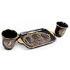 Image 4 : Grecian 24K Gold Trimmed Porcelain Tea Set