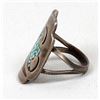 Image 5 : Navajo Old Pawn Sterling Inlay Ring, Size 9.75