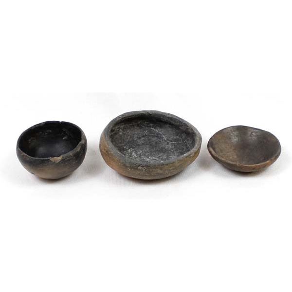 3 Historic Native American Taos Pottery Bowls