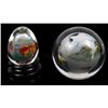 Image 6 : 2 Oriental Reverse Painted Glass Orbs