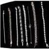 8 Silver Bracelets