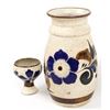 Image 1 : Mexican Tonala Pottery Vase and Cup