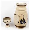 Image 6 : Mexican Tonala Pottery Vase and Cup