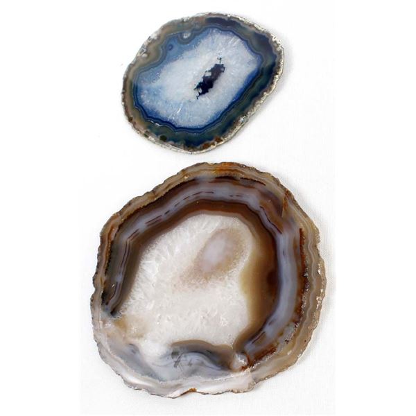 2 Agate Slab Specimens