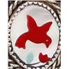 Image 2 : Navajo Sterling Inlay Redbird Ring, Size 5