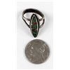 Image 8 : Navajo Old Pawn Sterling Chip Inlay Ring, Sz 4.5