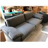 Image 2 : CHARCOAL ARENA 95"  DUCALE WOOL 3 SEAT SOFA