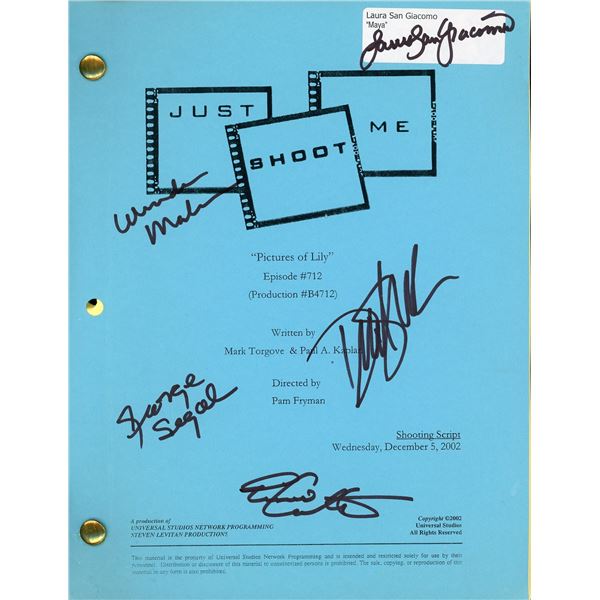 Just Shoot Me Cast Signed Script