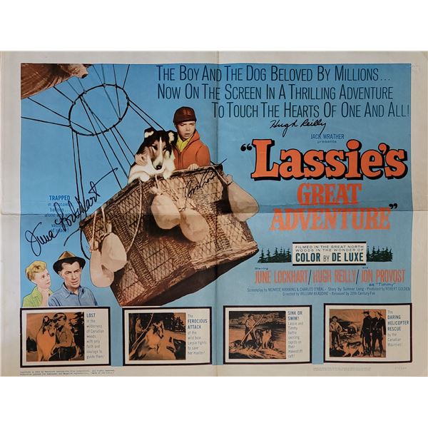 Lassie's Great Adventure Signed Poster