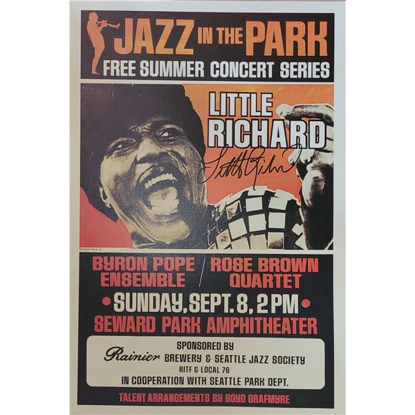 Little Richard Signed Window Card