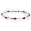 Image 1 : FINE 5.02ctw ACA CERTIFIED DIAMOND & RUBY BRACELET