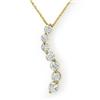 Image 1 : 1.0ct JOURNEY DIAMOND SEVEN-STONE NECKLACE IN 14KT GOLD