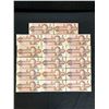 Image 1 : LOT OF 17 1986 2 DOLLAR CANADIAN BILLS LOT