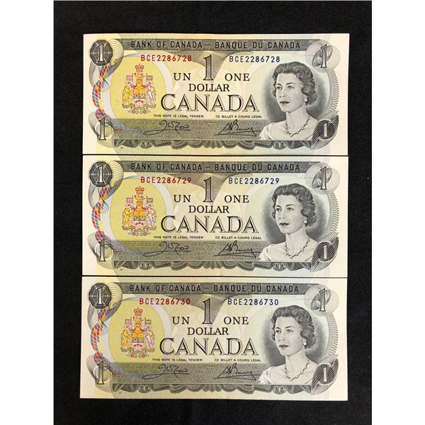 1973 CANADIAN SEQUENTIAL DOLLAR BILL LOT