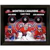 Image 1 : MONTREAL CANADIENS 3 SIGNED PUCKS (FRAMEWORTH COA)