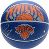 Image 1 : KRISTAPS PORZINGIS SIGNED NEW YORK KNICKS LOGO BASKETBALL (FROZEN POND COA)