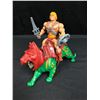 Image 1 : VINTAGE MASTERS OF THE UNIVERSE HE MAN AND BOB CAT ACTION FIGURES