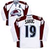 Image 1 : JOE SAKIC SIGNED COLORADO AVELANCHE REEBOK JERSEY ( FROZEN POND COA)