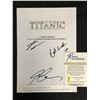 Image 2 : TITANIC CAST SIGNED SCRIPT COVER ( RA COA)