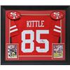 Image 1 : GEORGE KITTLE SIGNED AND FRAMED SAN FRAN 49ERS JERSEY ( BECKETT COA)