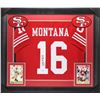 Image 1 : JOE MONTANA SIGNED AND FRAMED SAN FRANCISCO 49ERS JERSEY ( PSA COA)