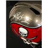 Image 2 : RONALD JONES II AUTOGRAPHED BUCCANEERS FULL-SIZE SPEED REP HELMET (BECKETT COA)