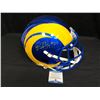 Image 1 : DARRELL HENDERSON JR. SIGNED LA RAMS FULL-SIZE REP HELMET (BECKETT COA)