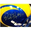 Image 2 : DARRELL HENDERSON JR. SIGNED LA RAMS FULL-SIZE REP HELMET (BECKETT COA)