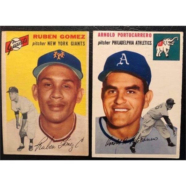 1954 TOPPS BASEBALL ROOKIE CARD LOT