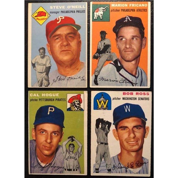 1954 TOPPS BASEBALL CARD LOT
