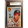 Image 1 : 1954 TOPPS BASEBALL NO. 3 EDDIE MATHEWS ( KSA GRADED 7 )