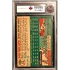 Image 2 : 1954 TOPPS BASEBALL NO. 13 BILLY MARTIN ( KSA GRADED6.5 )