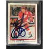 Image 1 : Steve Yzerman Autographed 1990-91 OPC Premier #130 Hockey Card