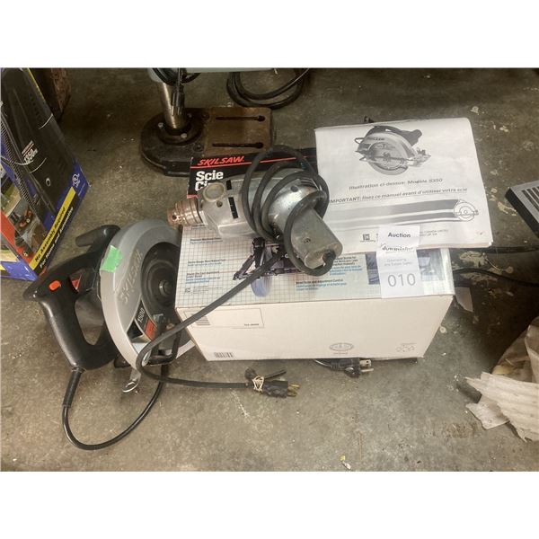 Skilsaw circular saw and Thor drill Cat C