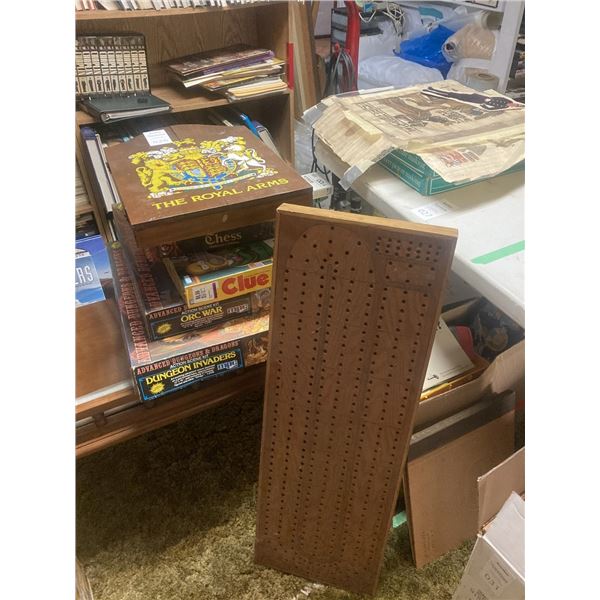 Dungeons and Dragons, Dart Board, Standing Crib Board and More Cat A