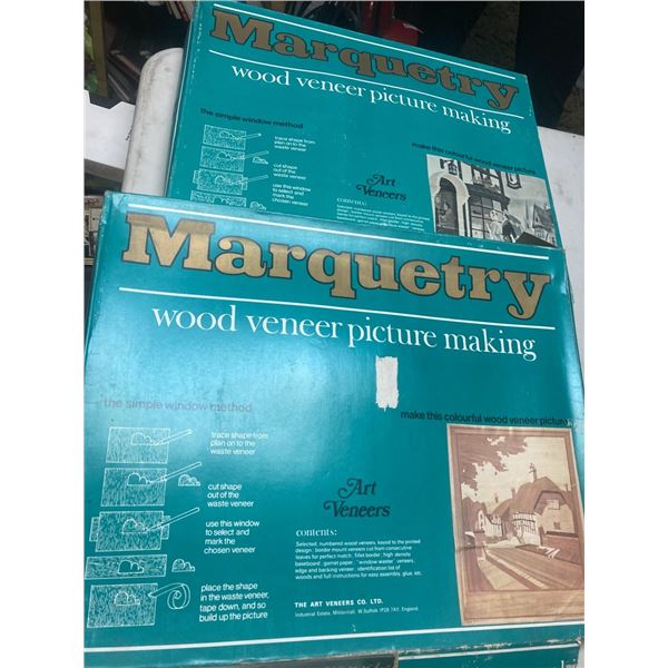 Wood vaneer sets and papyrus art Cat A