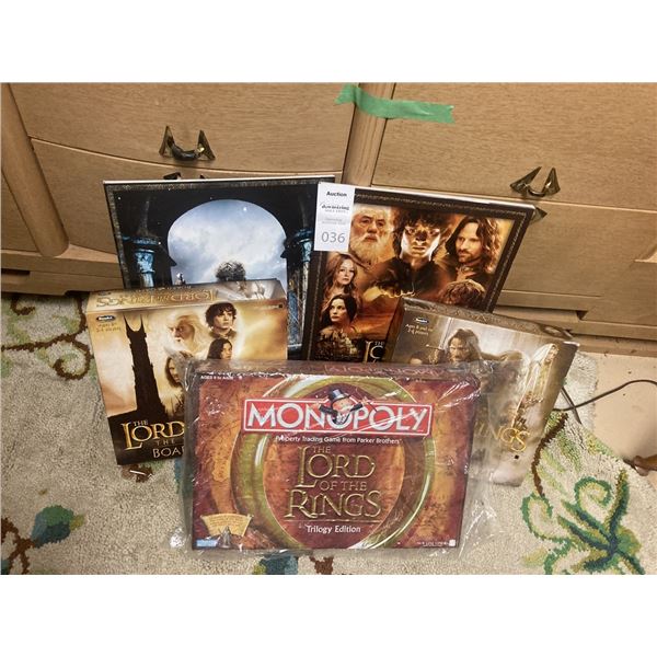 Lord of the Rings Games and Poster Books Cat A