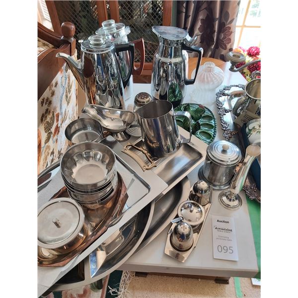 Assortment of Stainless Serving ware Cat A