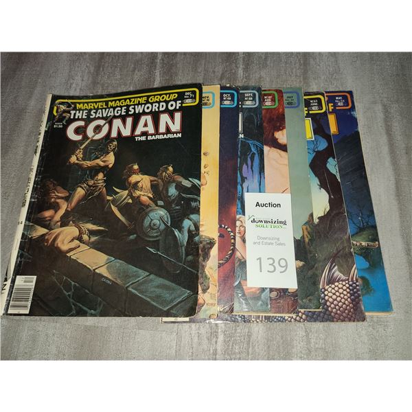 Marvel Comics The Savage Sword of Conan 1981 Cat A