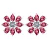Image 1 : Certified 2.20 PINK TOURMALINE AND DIAMOND 14K GOLD WHI