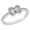 Image 1 : Certified 0.24 Ctw Citrine And Diamond 14k White Gold H
