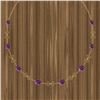 Image 1 : Certified 67.31 Ctw Amethyst 14k Yellow Gold Yard Neckl