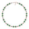 Image 1 : Certified 2.32 Ctw I2/I3 Emerald And Diamond 14K Rose G