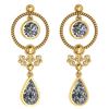 Image 1 : Certified 5.18 Ctw Diamond SI2/I1 Dangling Earrings 18K